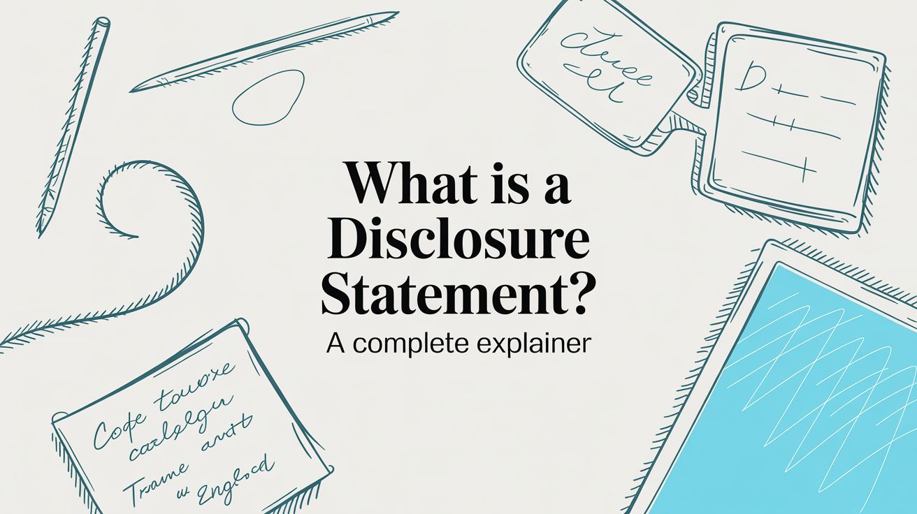 What Is a Disclosure Statement? A Complete Explainer
